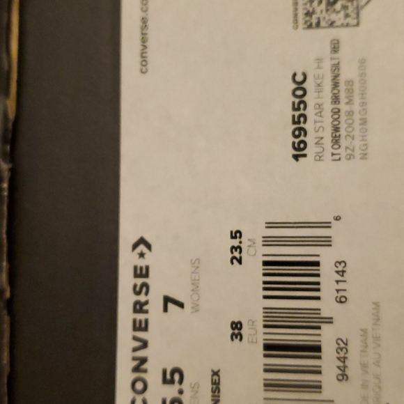 Converse Run Star Hike Hi "Cozy Club "Platform Unisex  Womens sz 169550C - Picture 12 of 14